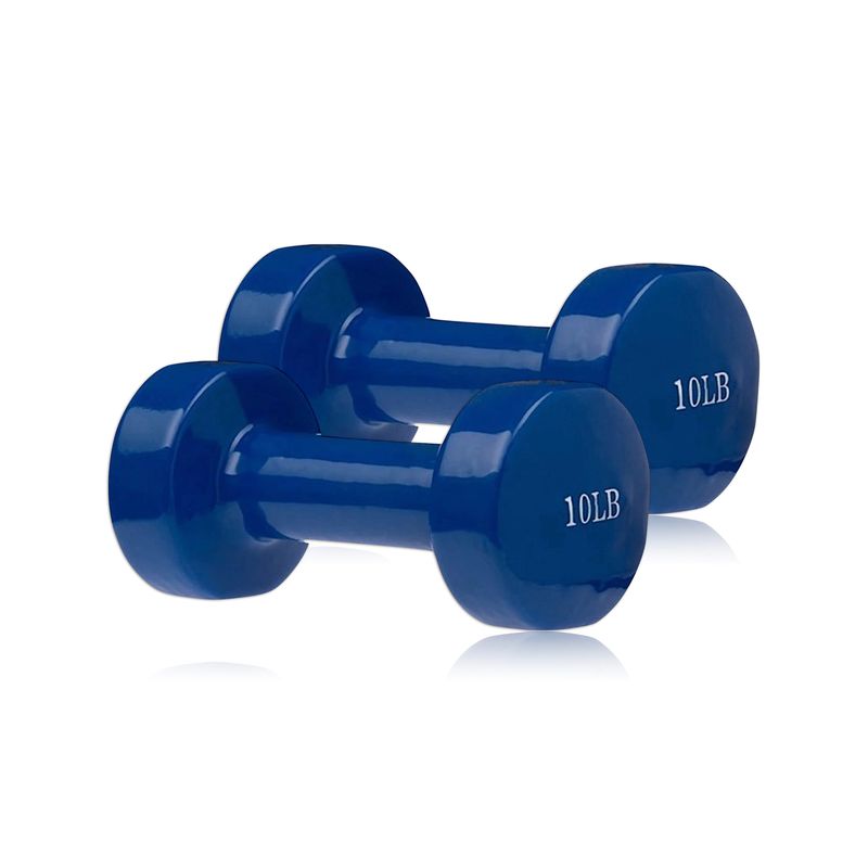 SPORT FITNESS - MANCUERNA ENCAUCHETADA EN VINILO 10LBS