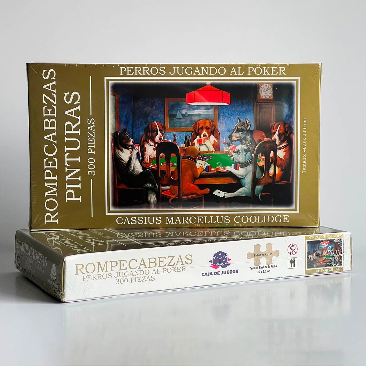 CAJA DE JUEGOS - Rompecabezas Perros Jugando al Poker 1.500 piezas