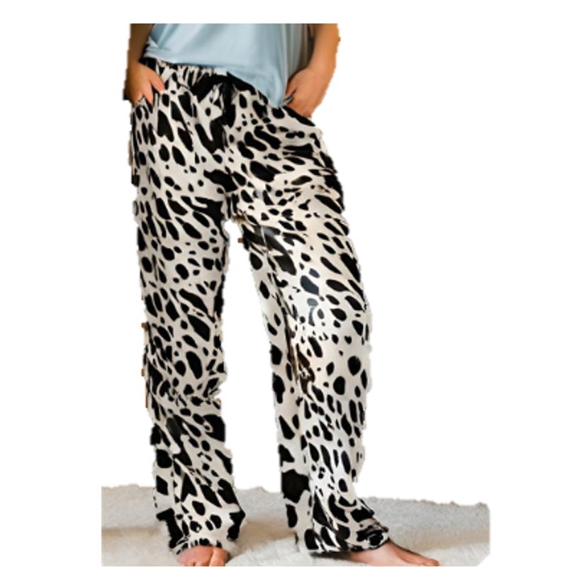 GENERICO - Pantalon De Pijama Dama Vaca Termico Con bolsillos laterales