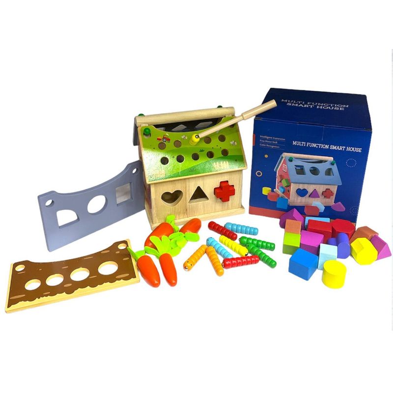 GENERICO - CASITA ENCAJABLE JUEGO ARMABLE EDUCATIVO NIÑOS+3 AÑOS