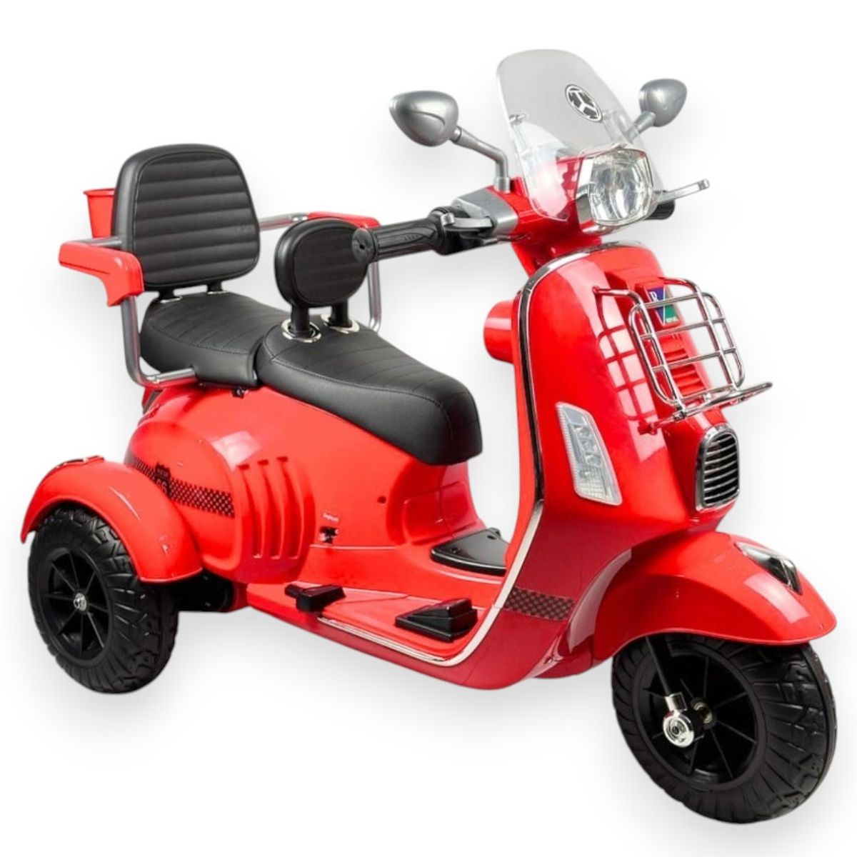 GENERICO - Moto Electrica Con Bluetooth Para Niños 2 Asientos Color Rojo