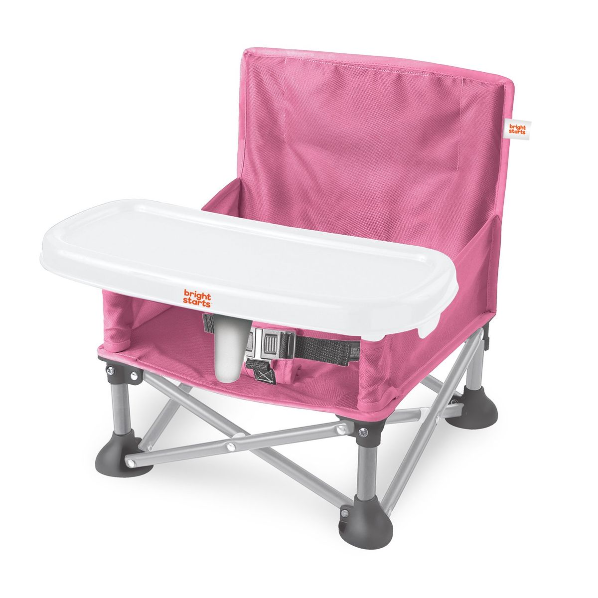 BRIGHT STARTS - Asiento Bebe Elevador Portátil Rosa Bright Starts 17199