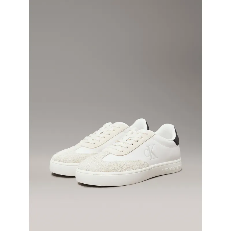 CALVIN KLEIN - Tenis Blanco Classic De Cuero Calvin Klein