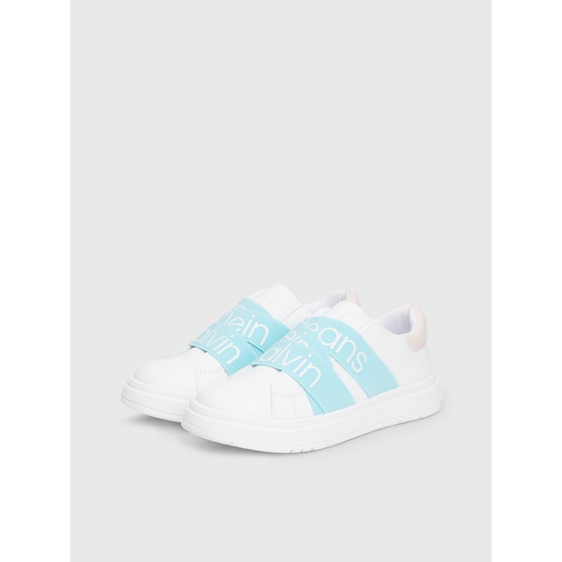 CALVIN KLEIN - Tenis Blanco Niña Slip-On Calvin Klein