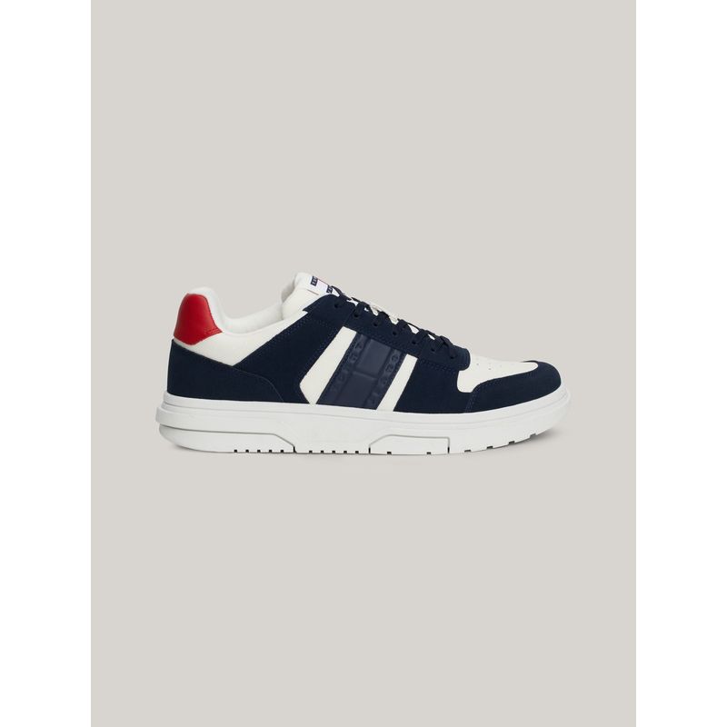 TOMMY HILFIGER - Tenis azul The Brooklyn de ante Tommy Hilfiger