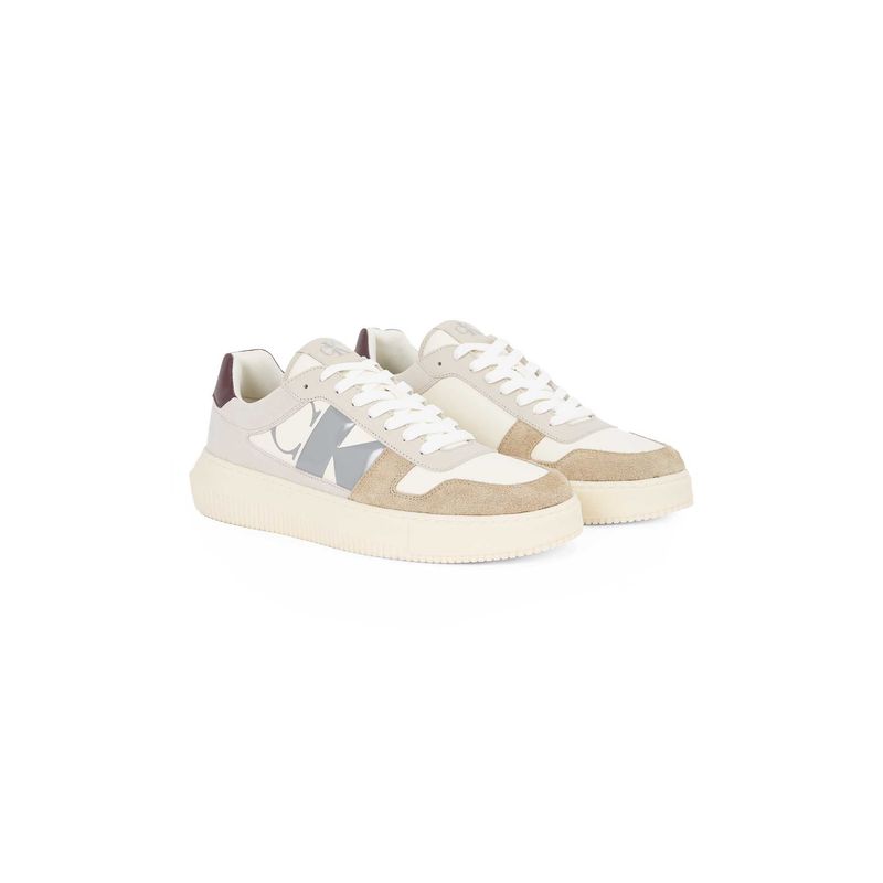CALVIN KLEIN - Tenis multicolor de ante Calvin Klein