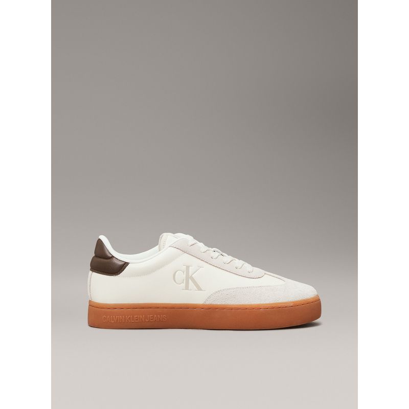 CALVIN KLEIN - Tenis blanco classic de cuero Calvin Klein