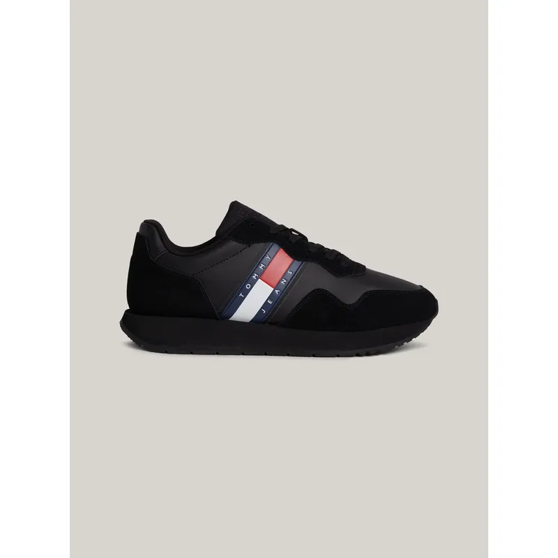 TOMMY HILFIGER - Tenis negro Essential TH Modern de ante Tommy Hilfiger
