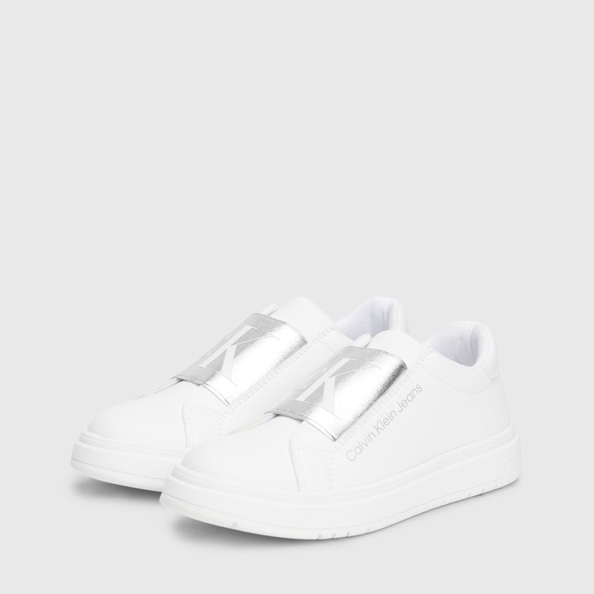 CALVIN KLEIN - Tenis Blanco Niña Sin Cordones Calvin Klein