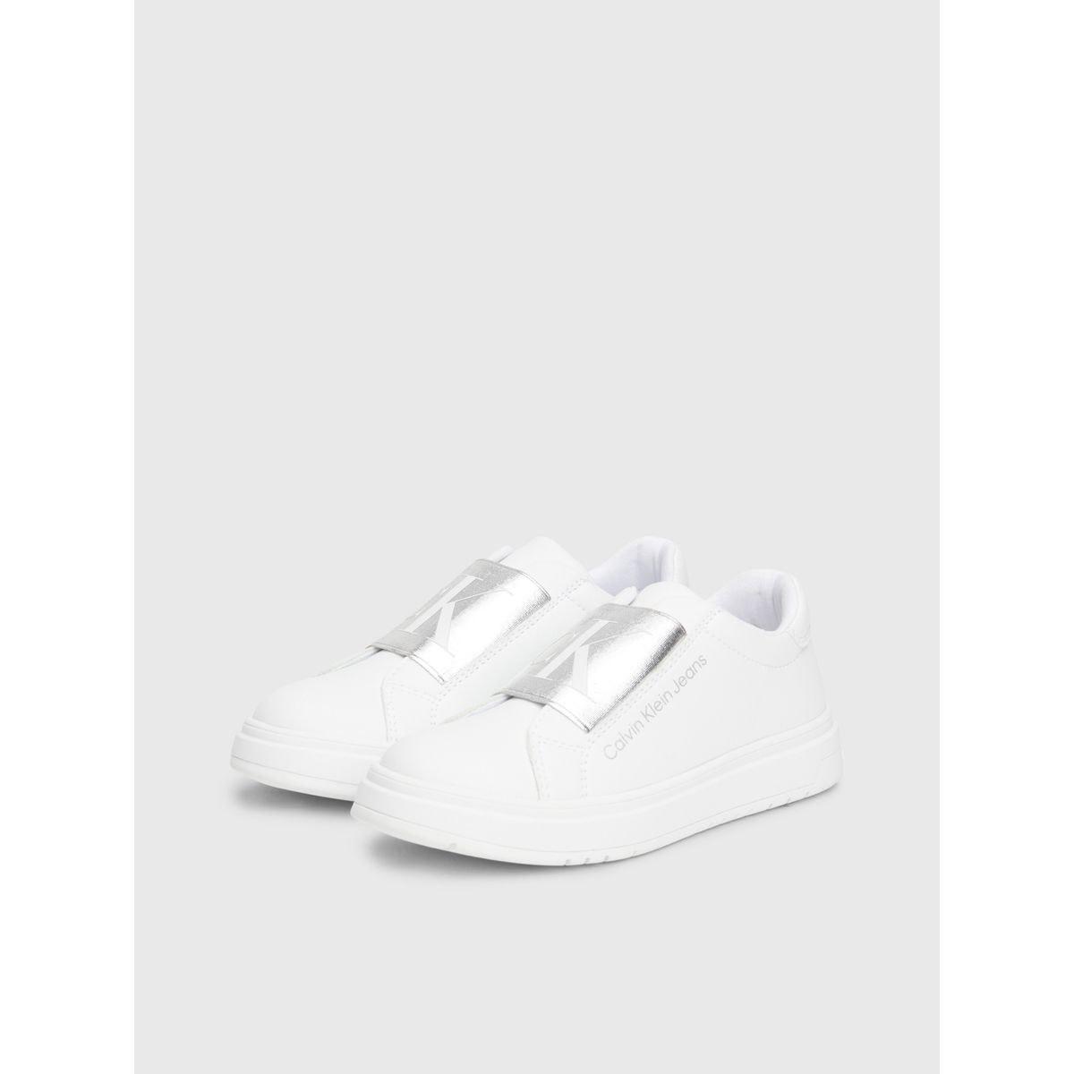 CALVIN KLEIN - Tenis Blanco Niña Sin Cordones Calvin Klein