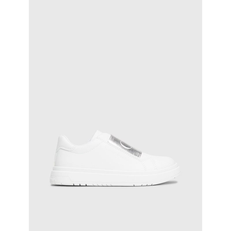 CALVIN KLEIN - Tenis Blanco Niña Sin Cordones Calvin Klein