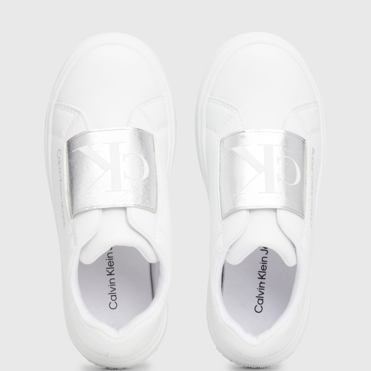 CALVIN KLEIN - Tenis Blanco Niña Sin Cordones Calvin Klein