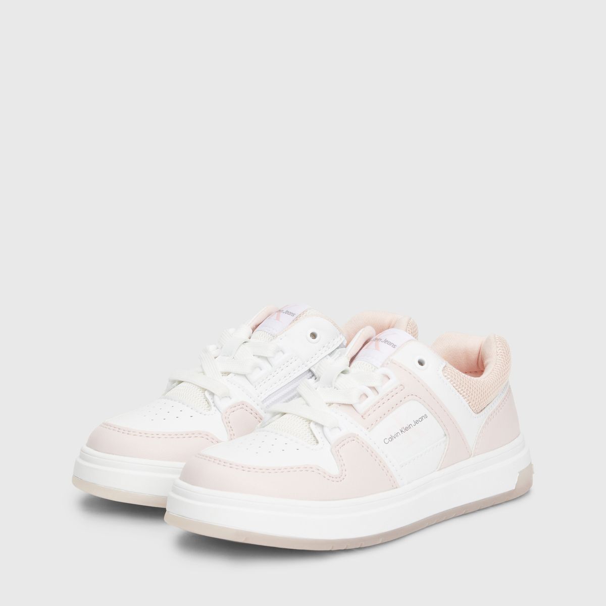 CALVIN KLEIN - Tenis Blancos para Niña con Detalles Rosa Calvin Klein
