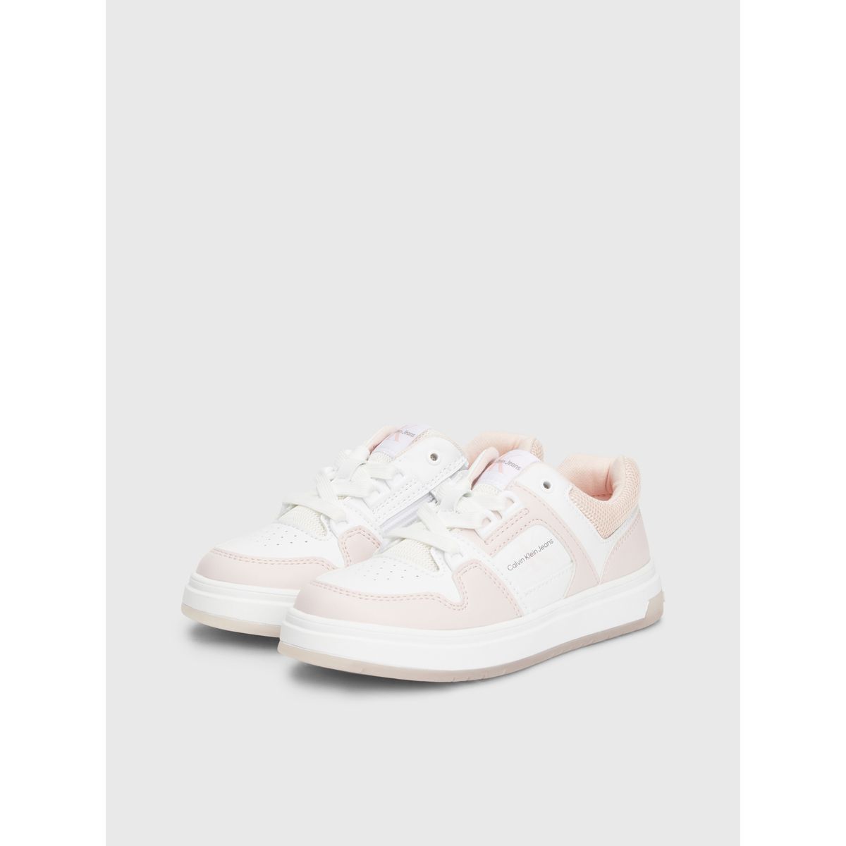 CALVIN KLEIN - Tenis Blancos para Niña con Detalles Rosa Calvin Klein