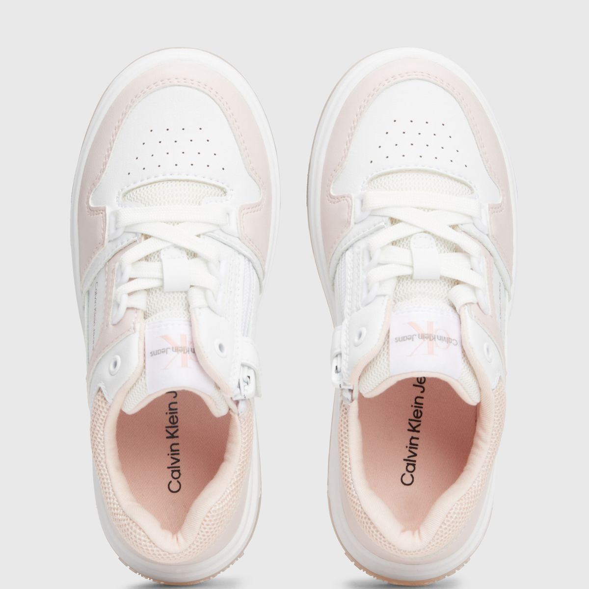 CALVIN KLEIN - Tenis Blancos para Niña con Detalles Rosa Calvin Klein