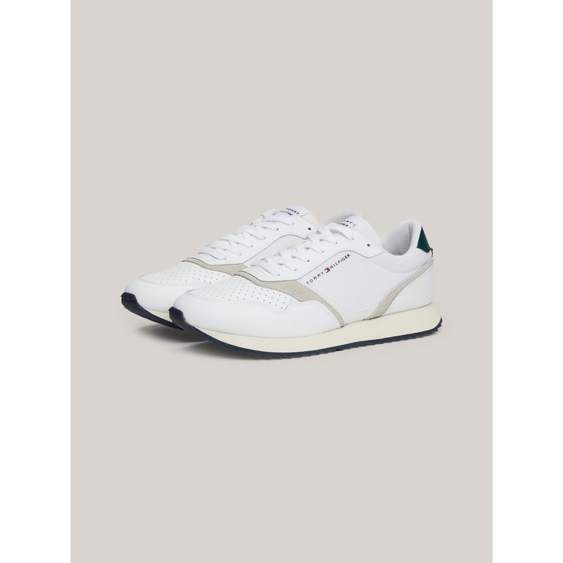 TOMMY HILFIGER - Tenis Blancos De Running Con Suela Dentada Tommy Hilfiger