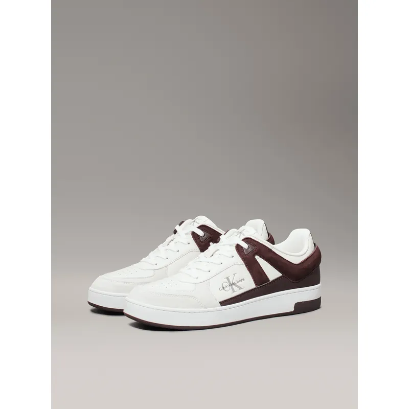 CALVIN KLEIN - Tenis blanco authenti basket con cordones Calvin Klein