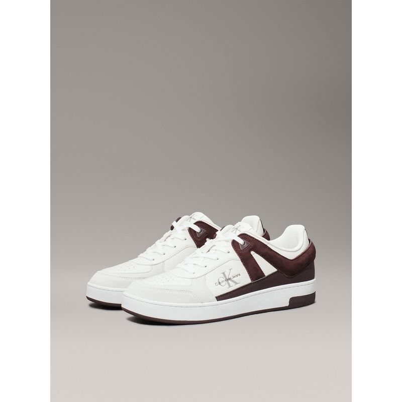 CALVIN KLEIN - Tenis blanco authenti basket con cordones Calvin Klein