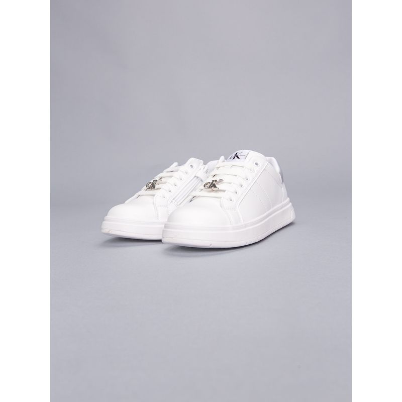 CALVIN KLEIN - Tenis blanco con cordones para niña Calvin Klein