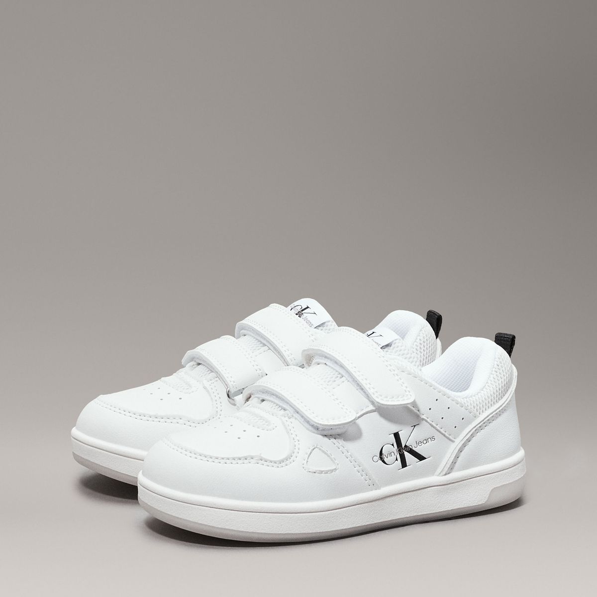 CALVIN KLEIN - Tenis Blanco Niña Con Doble Velcro Calvin Klein