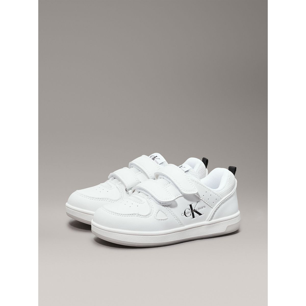 CALVIN KLEIN - Tenis Blanco Niña Con Doble Velcro Calvin Klein