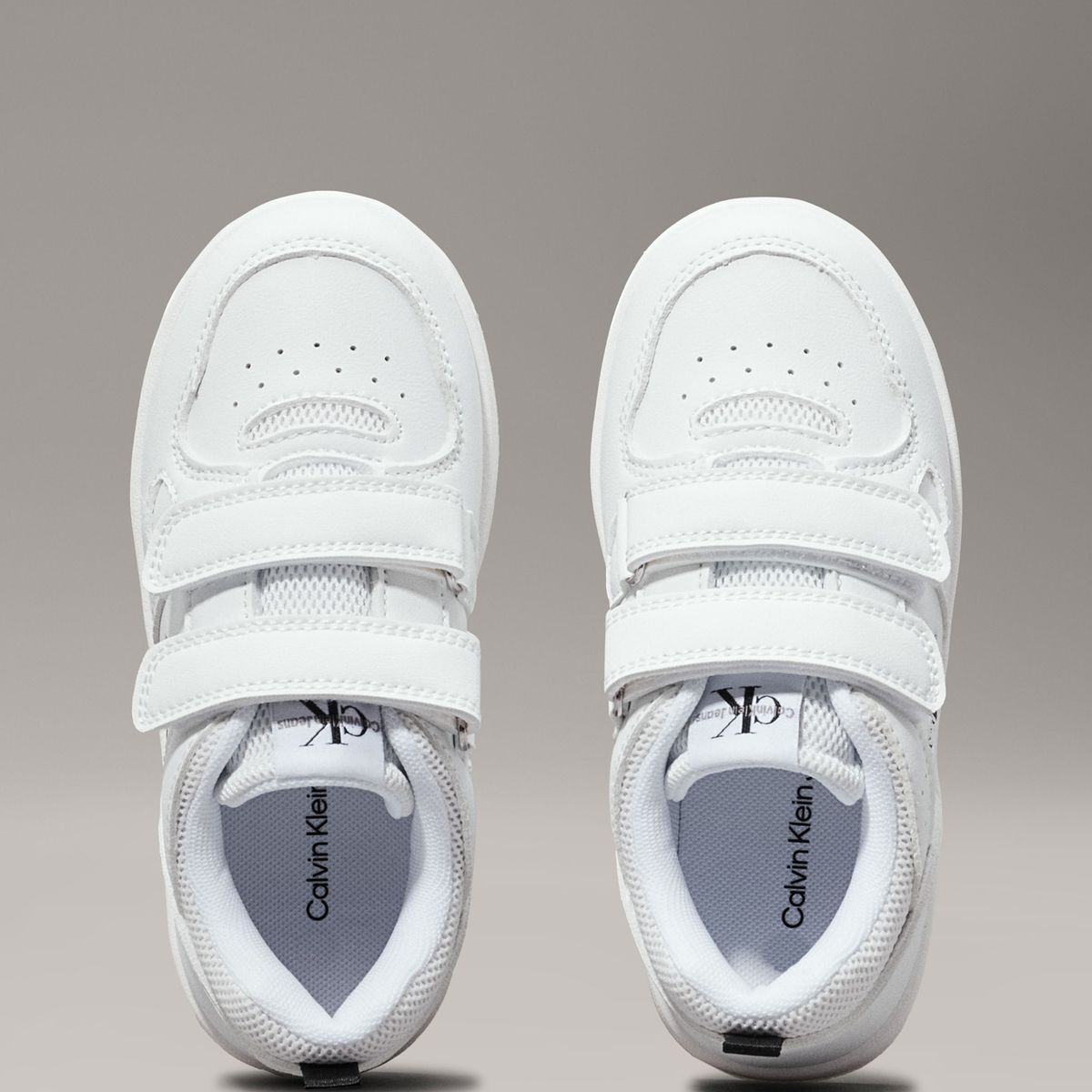 CALVIN KLEIN - Tenis Blanco Niña Con Doble Velcro Calvin Klein