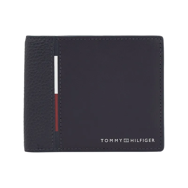 TOMMY HILFIGER - Billetera Azul Casual de Cuero Para Hombre Tommy Hilfiger