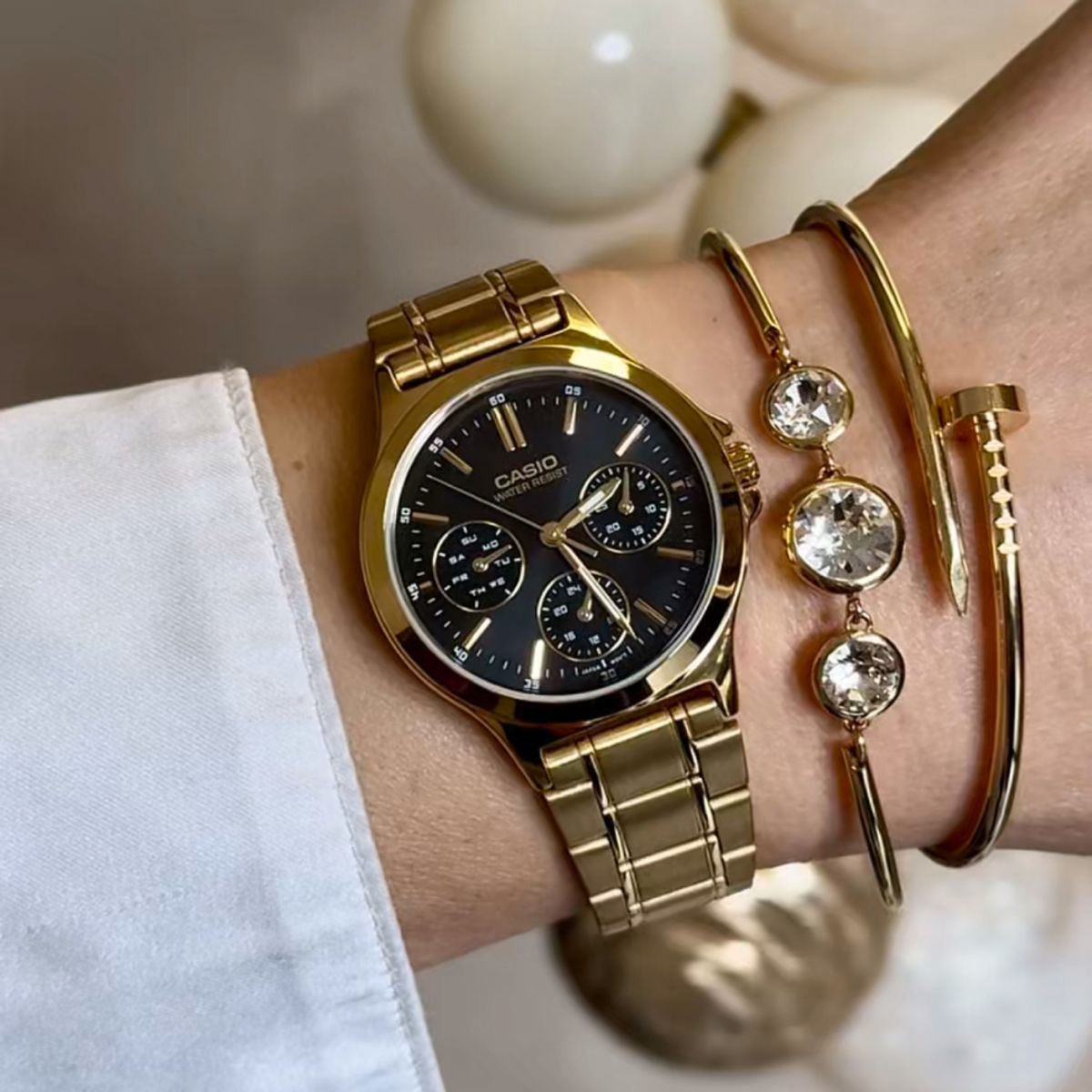 CASIO - Reloj Casio Dama Modelo LTP-V300G-1A Elegante