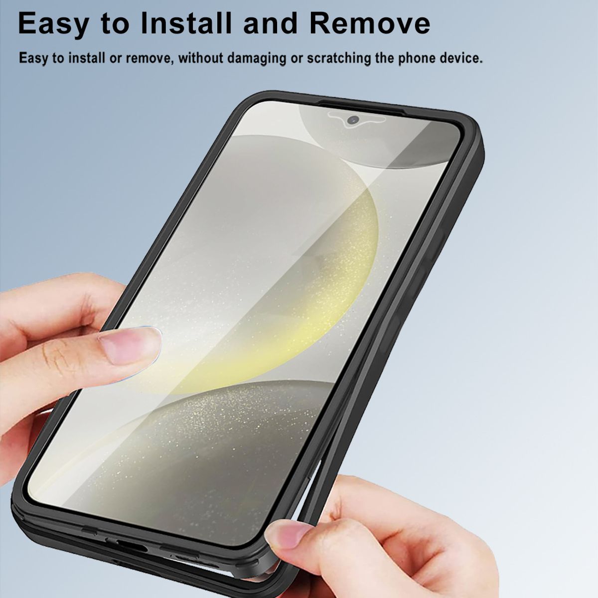 GENERICO - Estuche Protector Case Funda 2 En 1 Full 360 Para Samsung S24 FE Lila