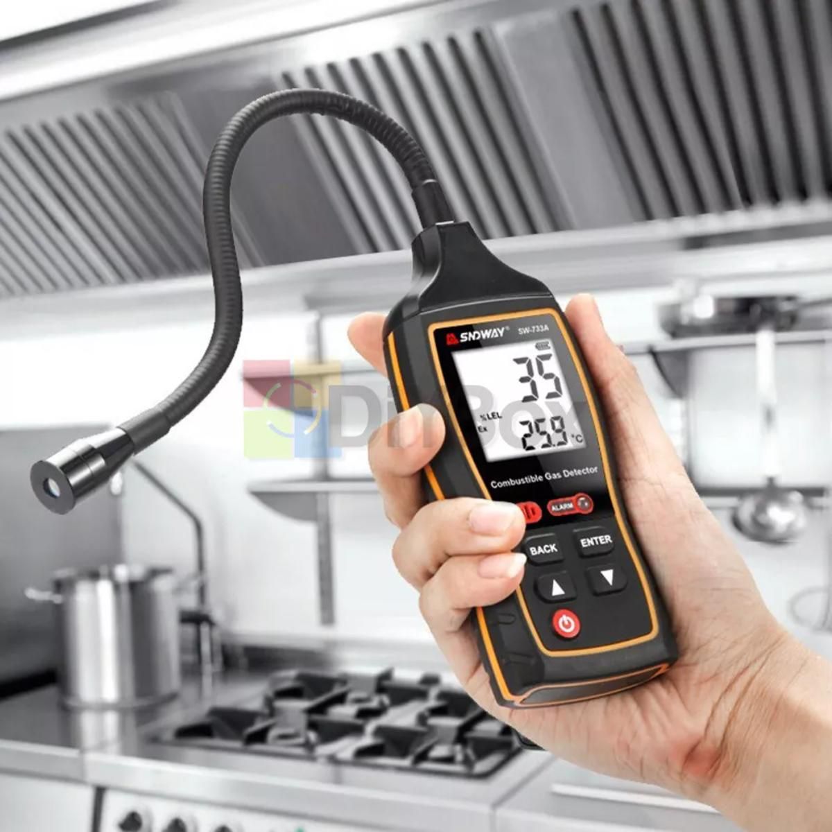 SNDWAY - Detector De Gas Combustible Digital Alarma Sndway Sw-733a