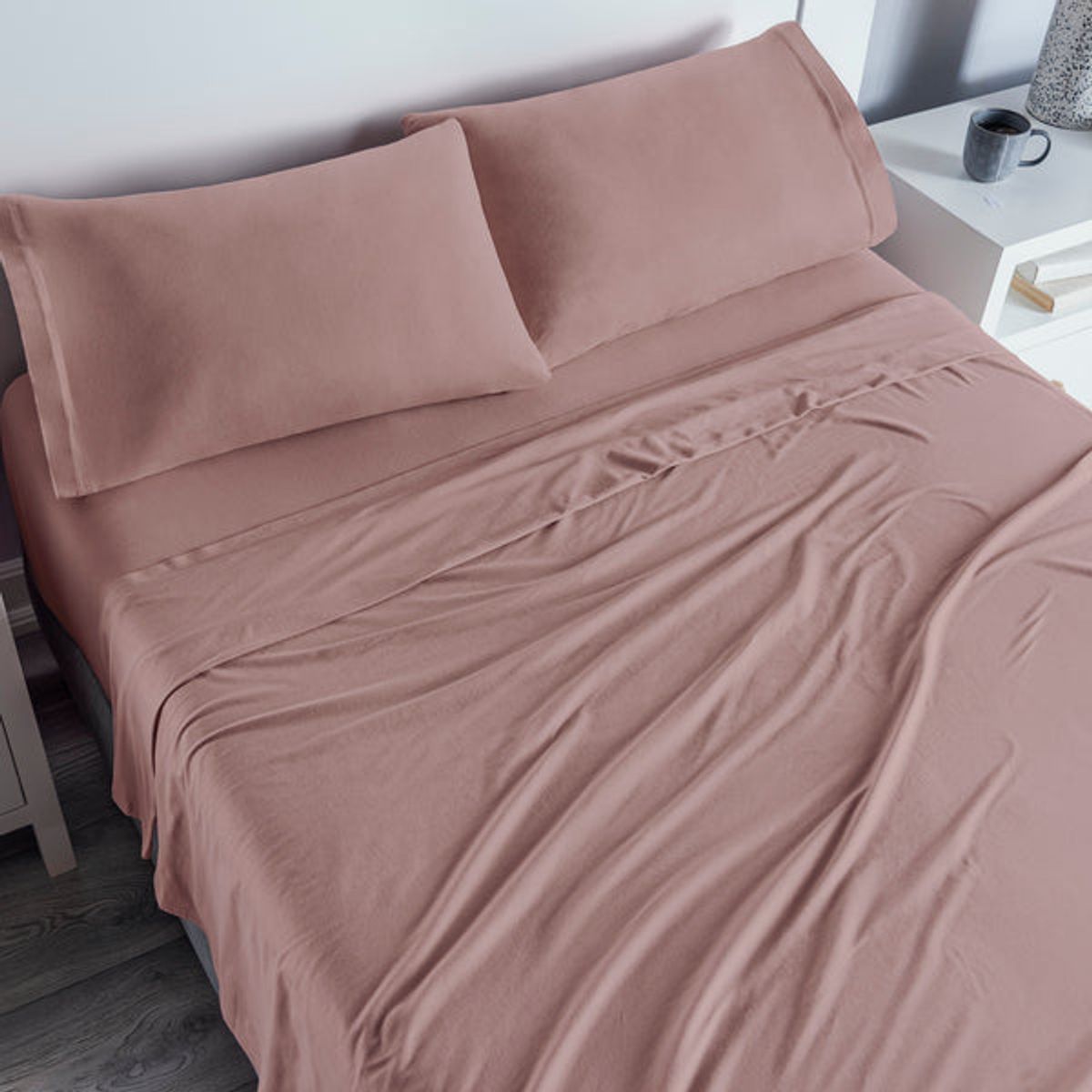 VIANNEY - Sábanas Camiseta Lila King Size Vianney