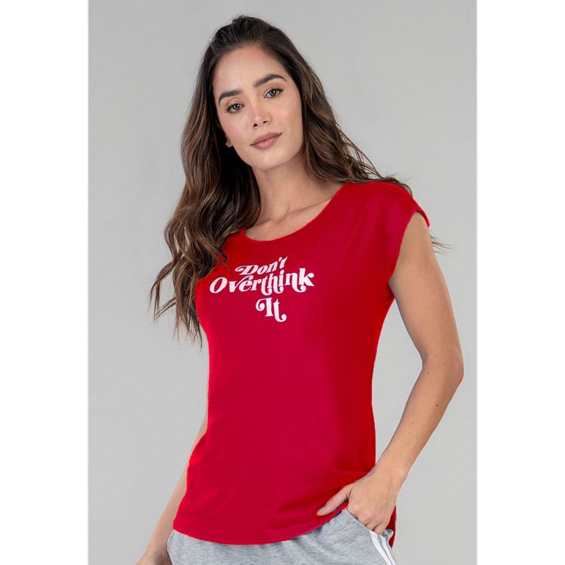 FORMAS INTIMAS - Camiseta Mujer Rojo Fi 92714