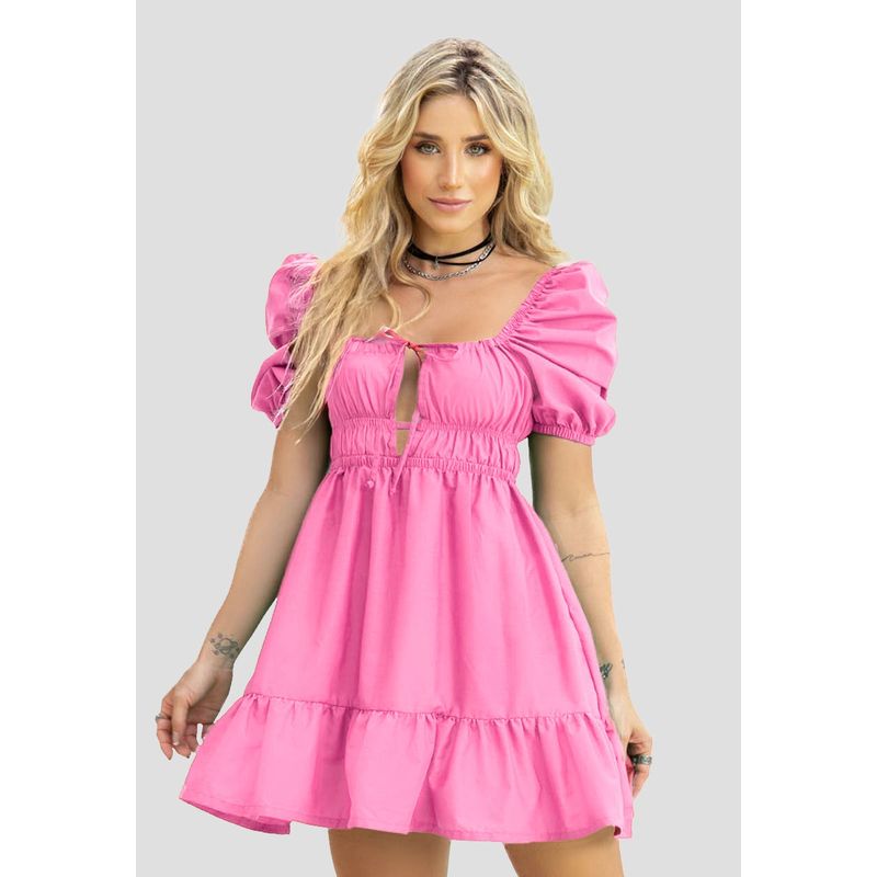 ATYPICAL - Vestido Corto Mujer Rosado Barbie Atypical 92441