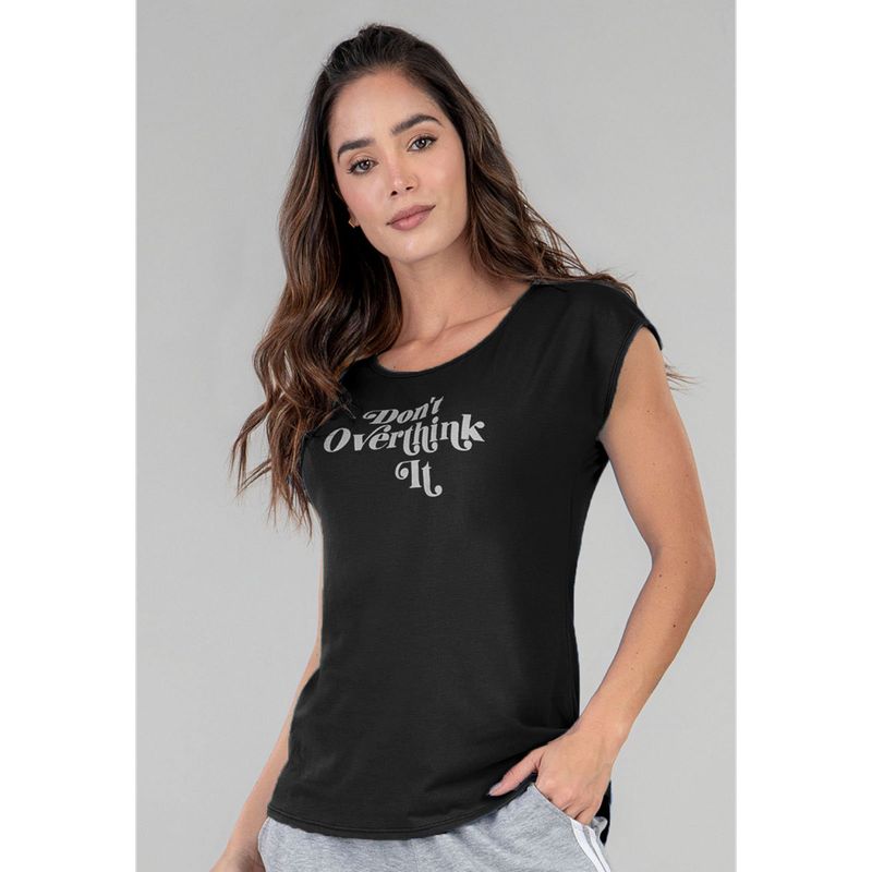 FORMAS INTIMAS - Camiseta Mujer Negro Fi 92714