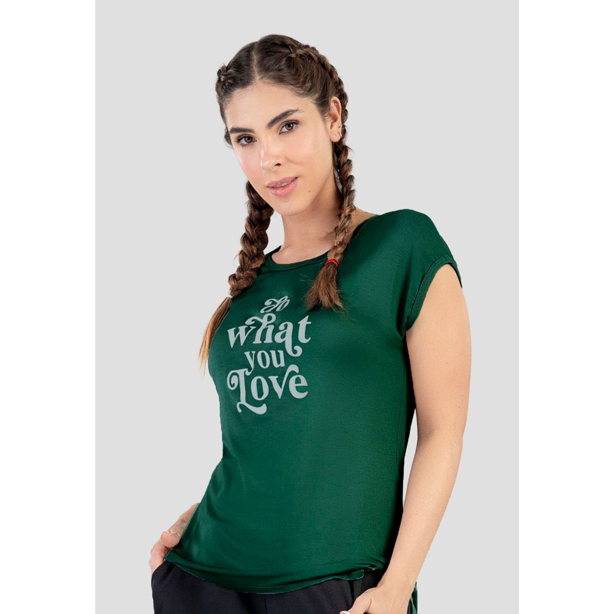 FORMAS INTIMAS - Camiseta Mujer Verde Botella Fi 92714