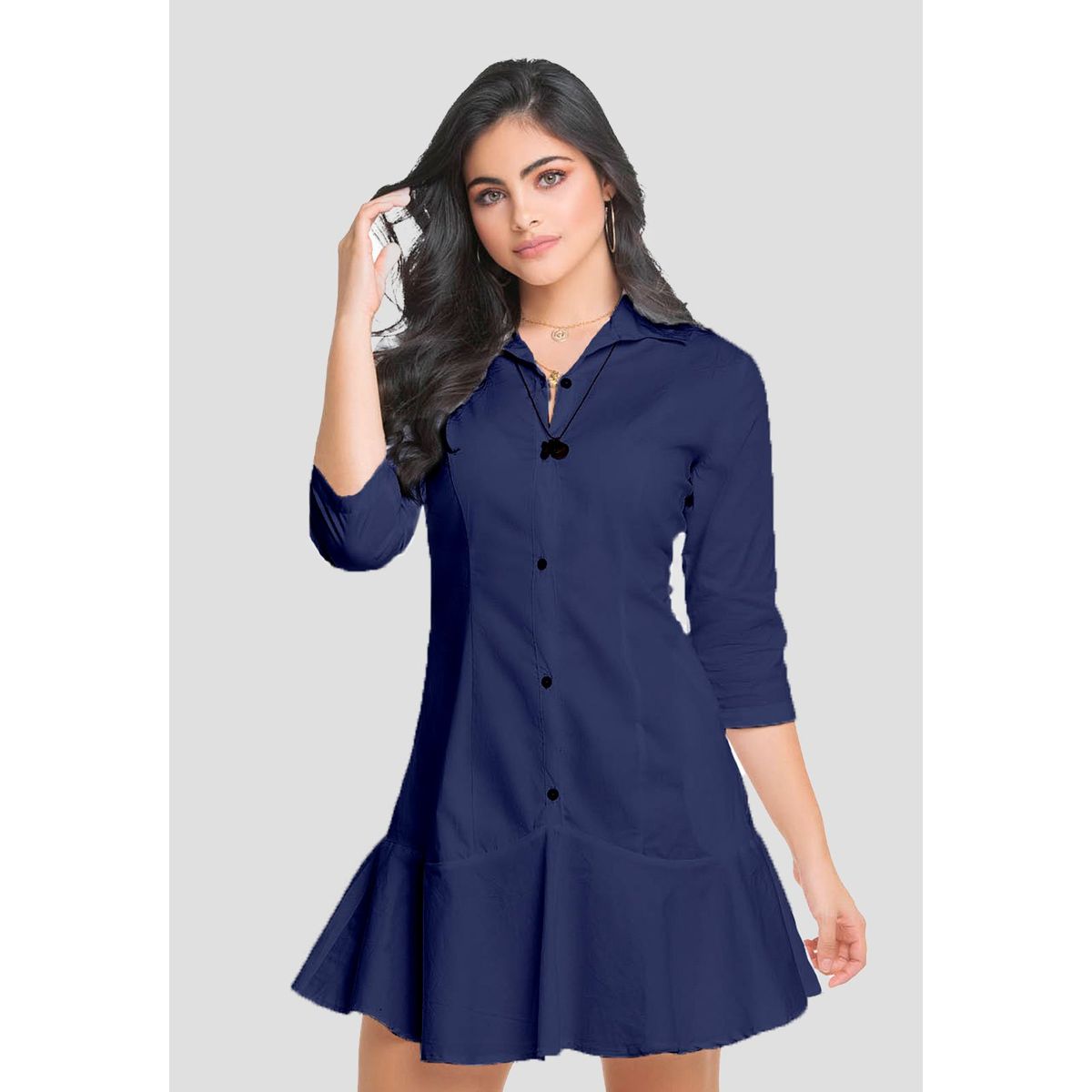 MARKETING PERSONAL - Vestido Mujer Azul Navy Mp 74316