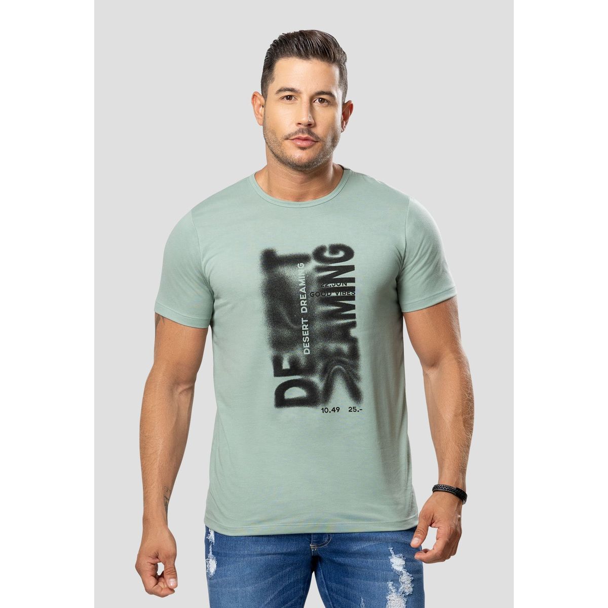 MARKETING PERSONAL - Camiseta Hombre Verde Oliva Mp 106419
