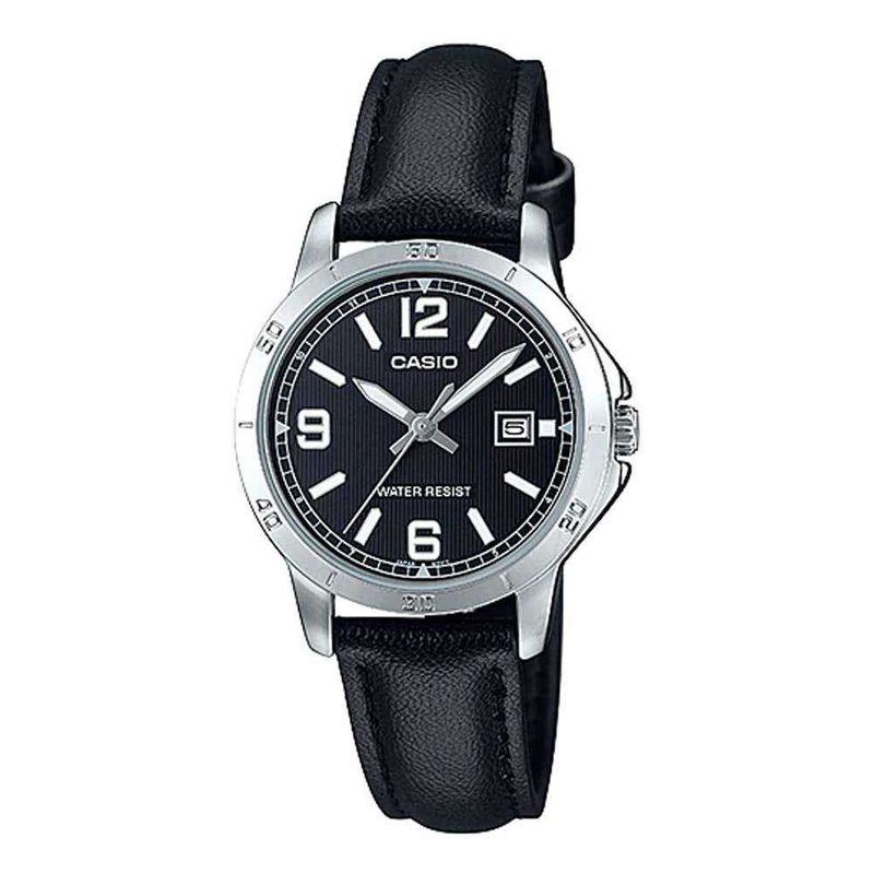CASIO - Reloj Casio Dama Modelo LTP-V004L-1B Diseño Elegante