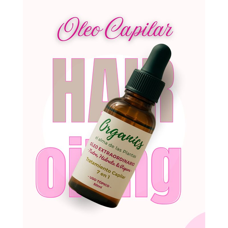 GENERICO - Oleo  capilar mezcla de aceites Hidratacion y Recuperación
