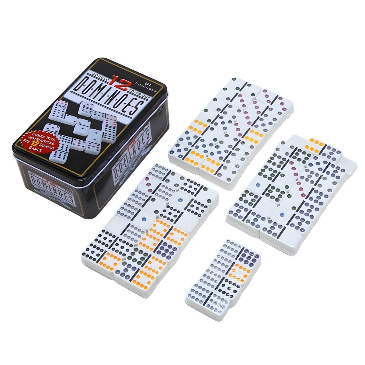 GENERICO - Juegos De Mesa Familiar Domino para Tren Mexicano Doble 12