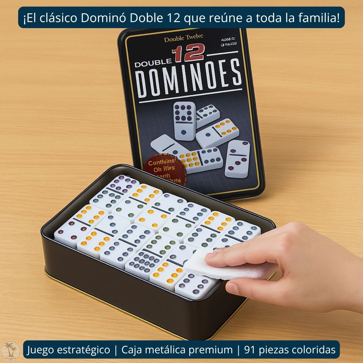 GENERICO - Juegos De Mesa Familiar Domino para Tren Mexicano Doble 12
