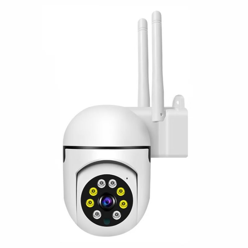 AMERICAN GENERICS - Camara De Seguridad Wifi Robotica 2 Antenas Vision Nocturna