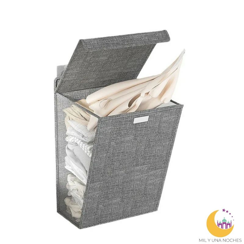 GENERICO - CESTO CESTA CANASTA ROPA SUCIA LAVANDERIA PLEGABLE PARED