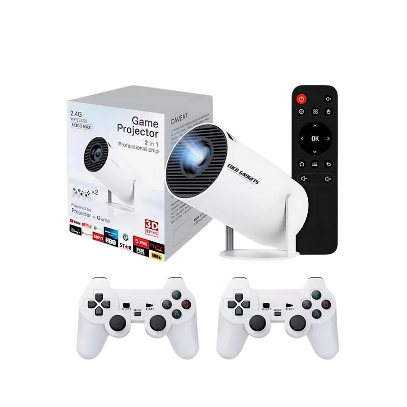 GENERICO - Proyector De Video Beam Con Consola De Juegos Y Controles