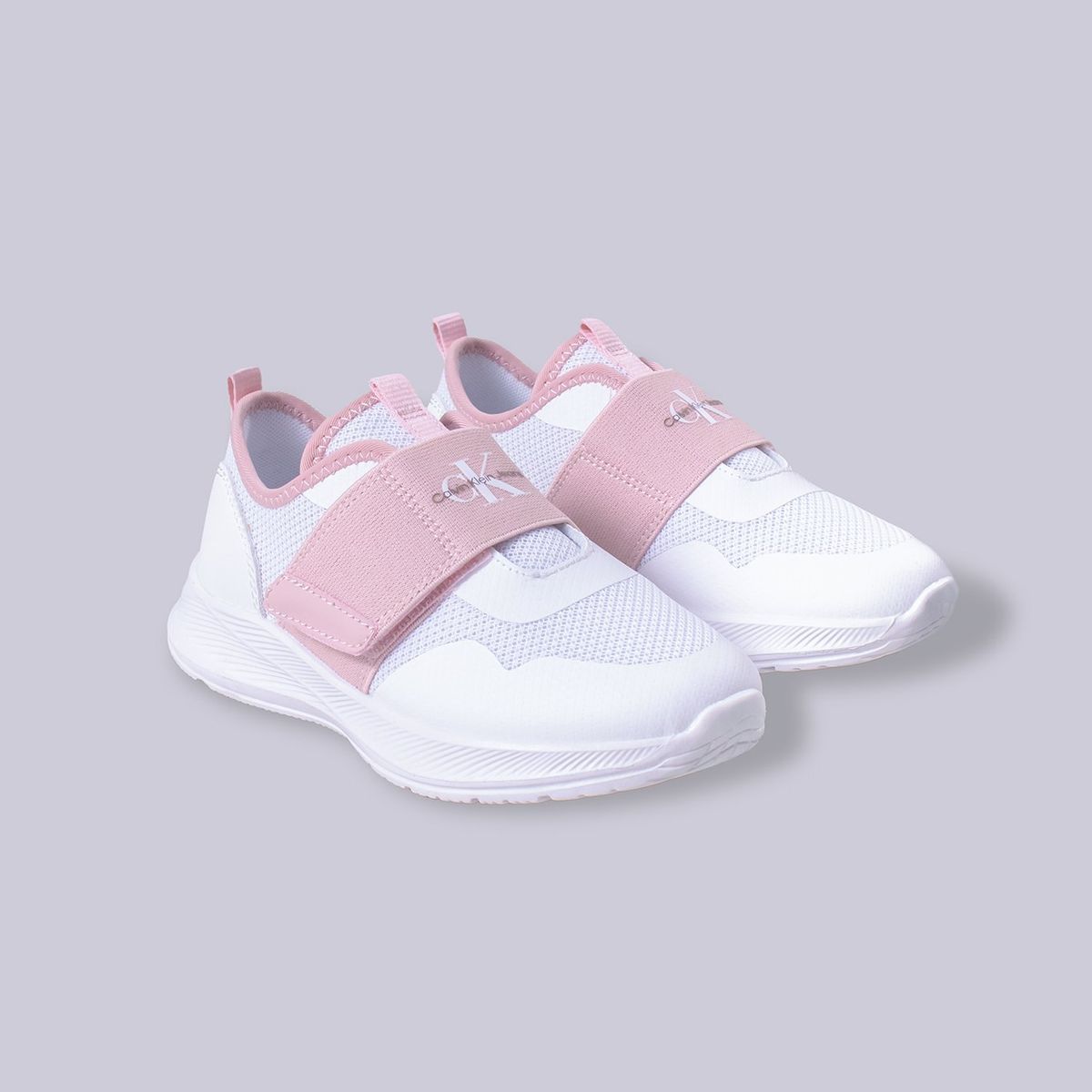 CALVIN KLEIN - Tenis Blanco Niña Con Velcro Calvin Klein