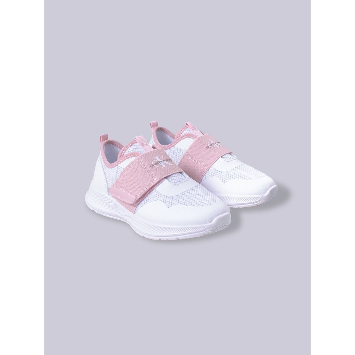 CALVIN KLEIN - Tenis Blanco Niña Con Velcro Calvin Klein