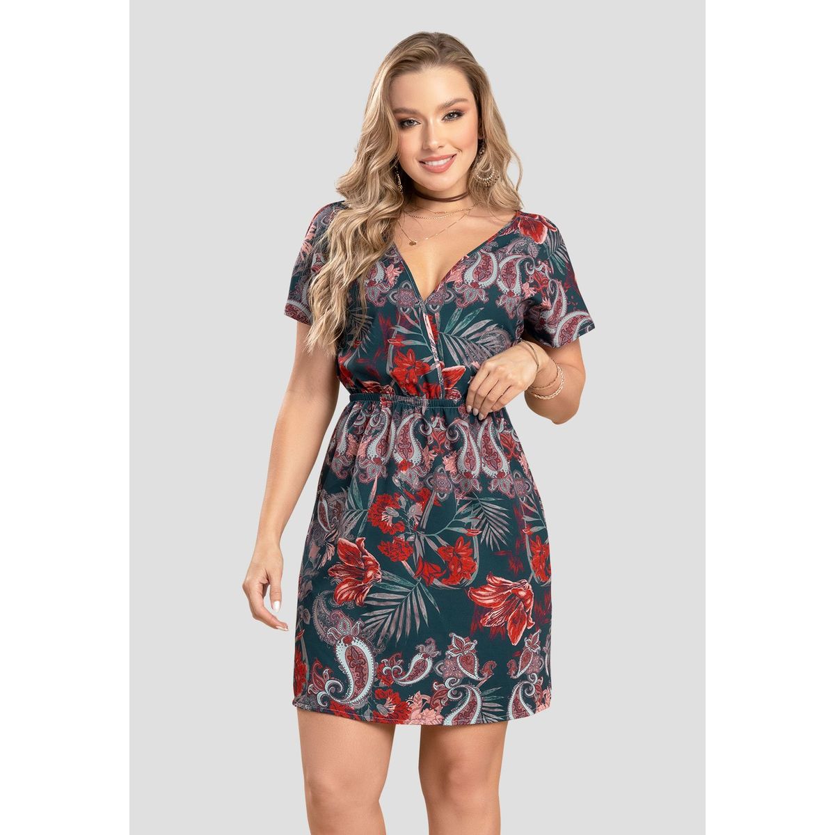 MARKETING PERSONAL - Vestido Mujer Estampado Mp 104374