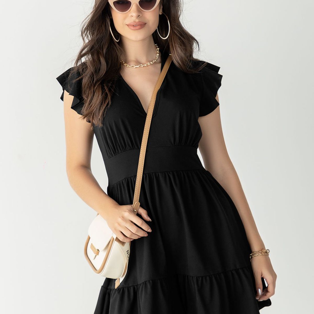 MARKETING PERSONAL - Vestido Corto Mujer Negro Mp 106435