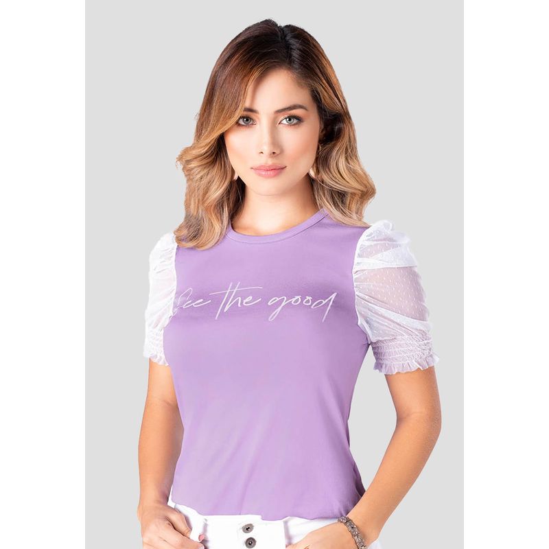MARKETING PERSONAL - Camiseta Mujer Lila Tech Mp 96203
