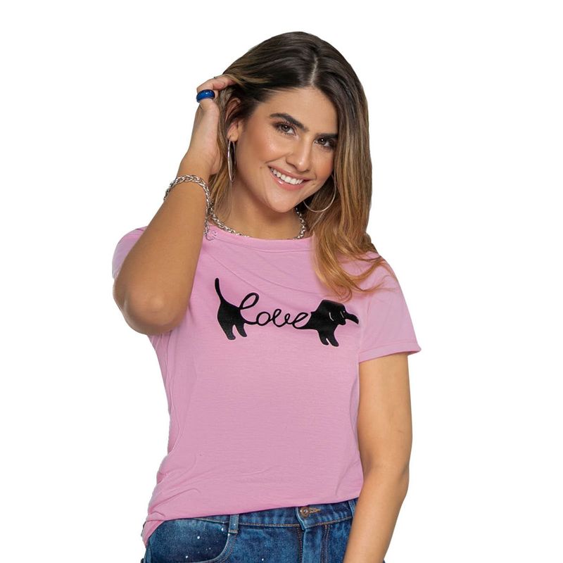 ATYPICAL - Camiseta Mujer Rosado Atypical 86653